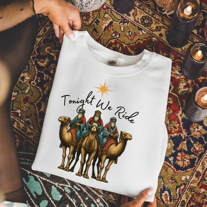 Three Wise Men Riding Camel – Unisex Tshirt / Hoodie / Sweatshirt