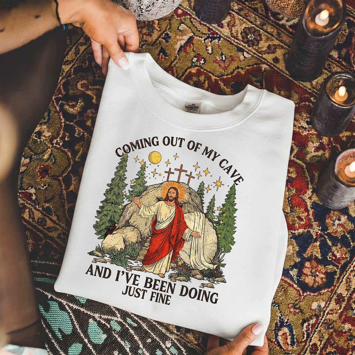Christian Faith Jesus Resurrection – He is Risen – Unisex Tshirt / Hoodie / Sweatshirt