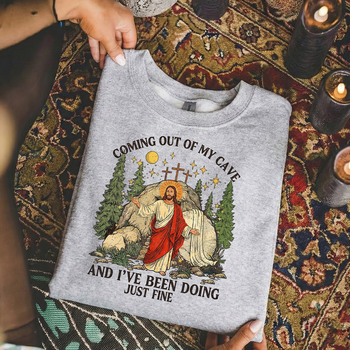 Christian Faith Jesus Resurrection – He is Risen – Unisex Tshirt / Hoodie / Sweatshirt