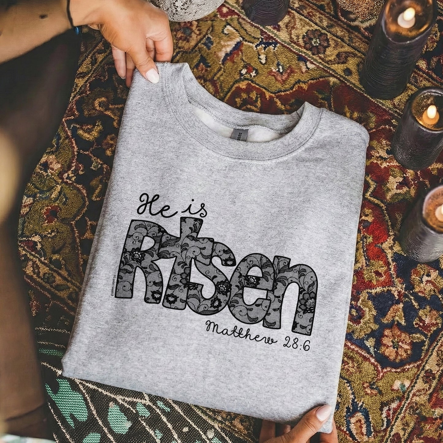 Christian Easter Matthew 28:6 – He is Risen – Unisex Tshirt / Hoodie / Sweatshirt