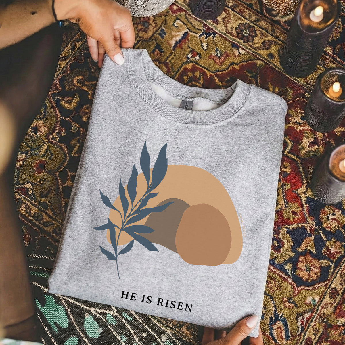 Minimalist Easter Resurrection – He is Risen – Unisex Tshirt / Hoodie / Sweatshirt