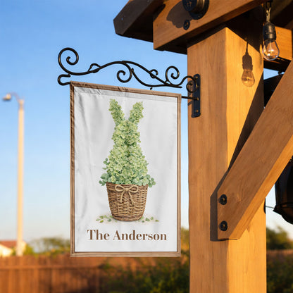 Personalized Easter Garden Flag – Custom Family Name Christian Spring Outdoor Decor