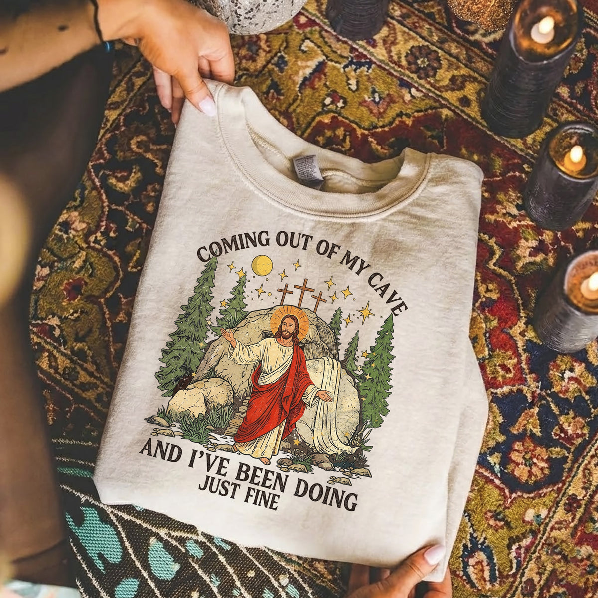 Christian Faith Jesus Resurrection – He is Risen – Unisex Tshirt / Hoodie / Sweatshirt