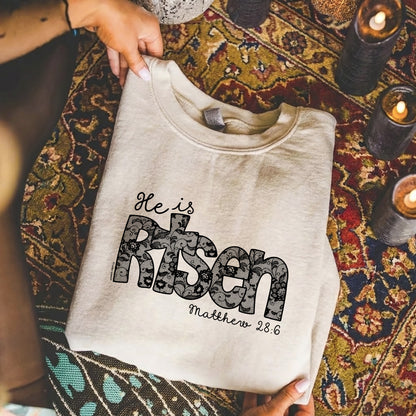 Christian Easter Matthew 28:6 – He is Risen – Unisex Tshirt / Hoodie / Sweatshirt
