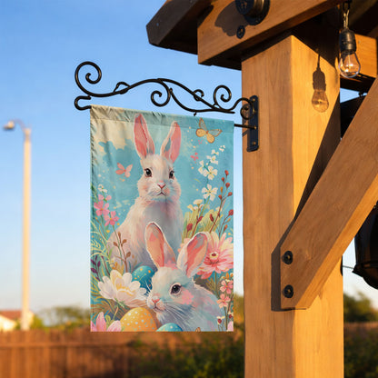 Easter Bunny Garden Flag – Celebrate Spring and New Beginnings
