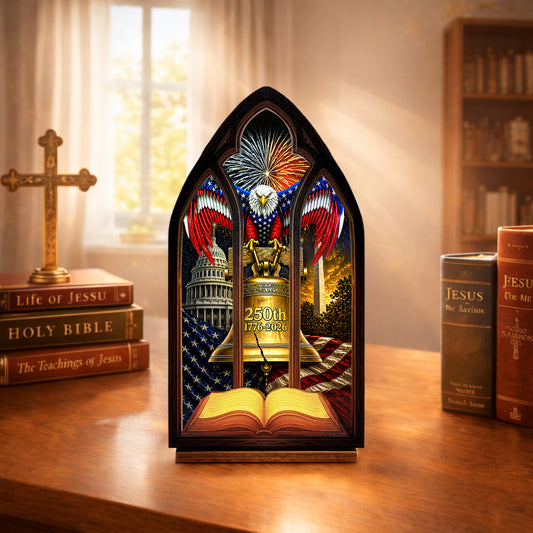 America’s Legacy: 250th Anniversary Suncatcher Candle Holder - Perfect for Prayer Corner, Gift, or Home Decor
