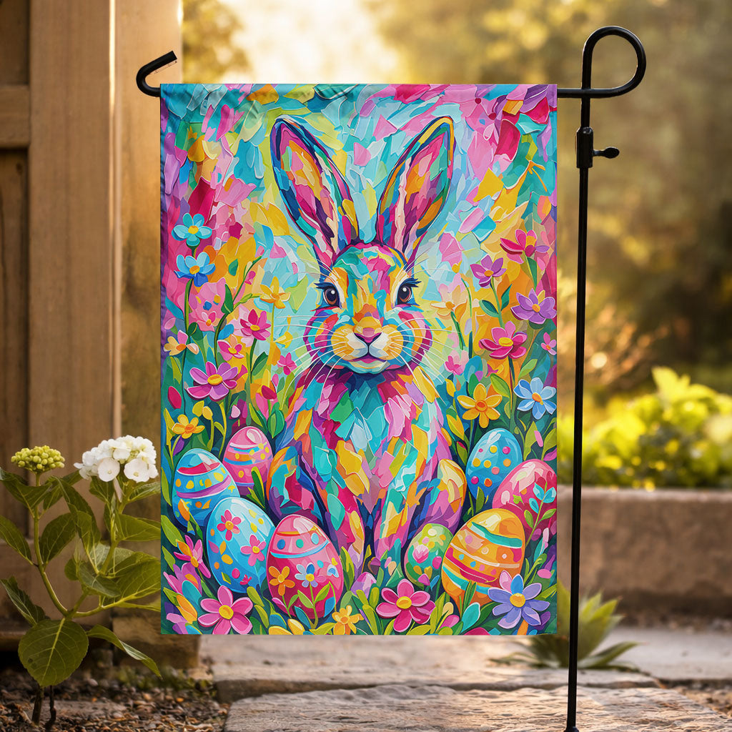 Easter Bunny Garden Flag