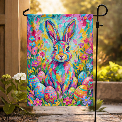 Easter Bunny Garden Flag