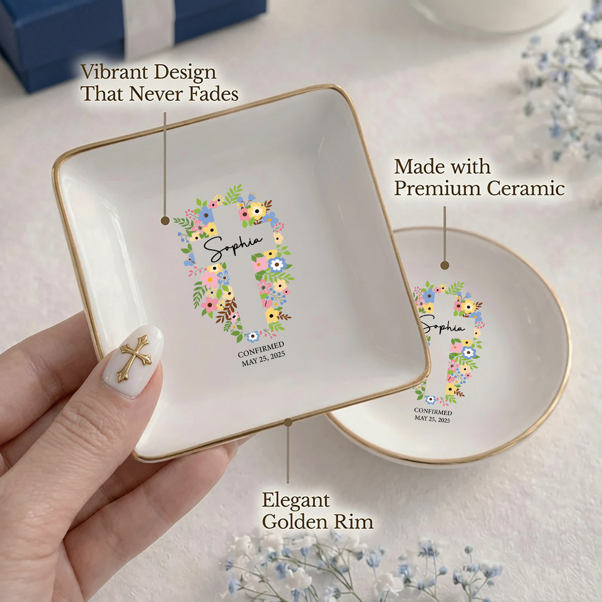 Floral Cross Confirmation