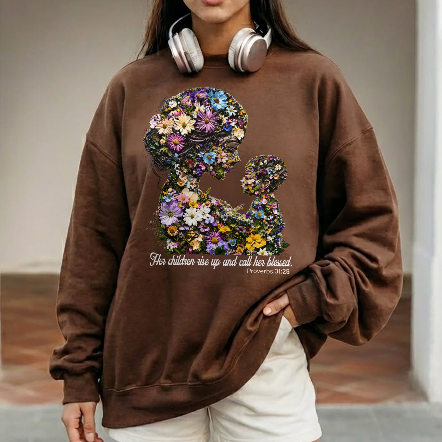 Floral Motherhood - Proverbs 31:28 – Unisex Tshirt / Hoodie / Sweatshirt