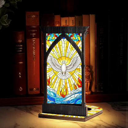 Holy Spirit’s Blessing Suncatcher Candle Holder - Perfect for Prayer Corner, Gift, or Home Decor