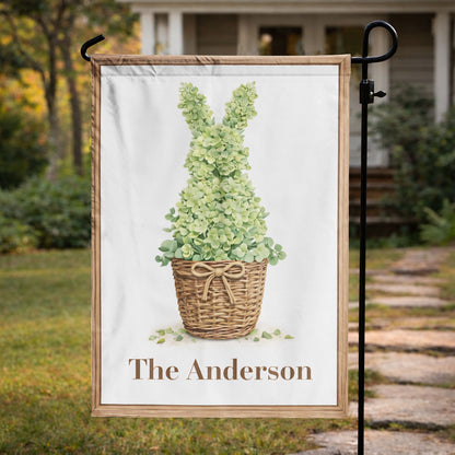 Personalized Easter Garden Flag – Custom Family Name Christian Spring Outdoor Decor