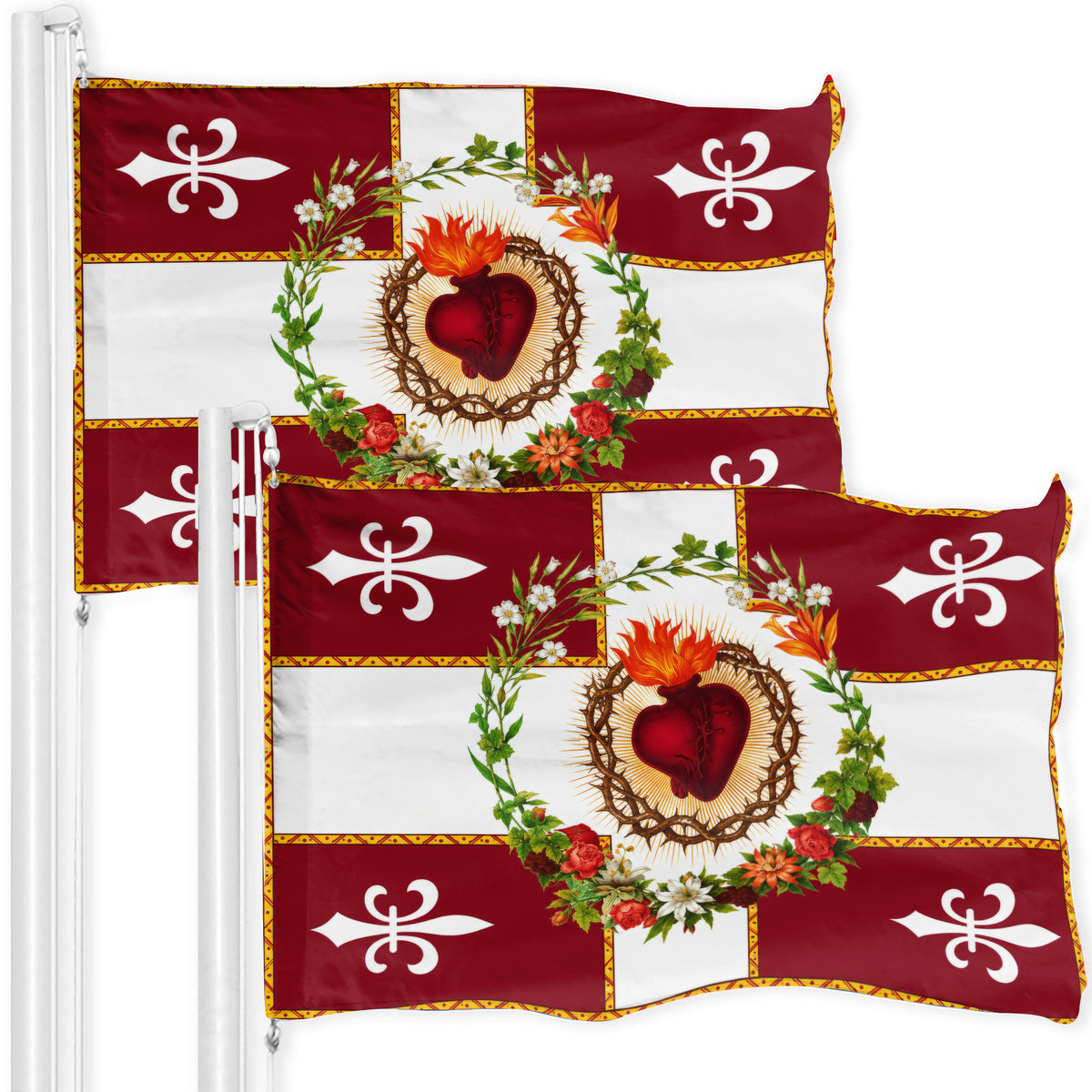 Sacred Heart of Jesus - House Flag/Garden Flag