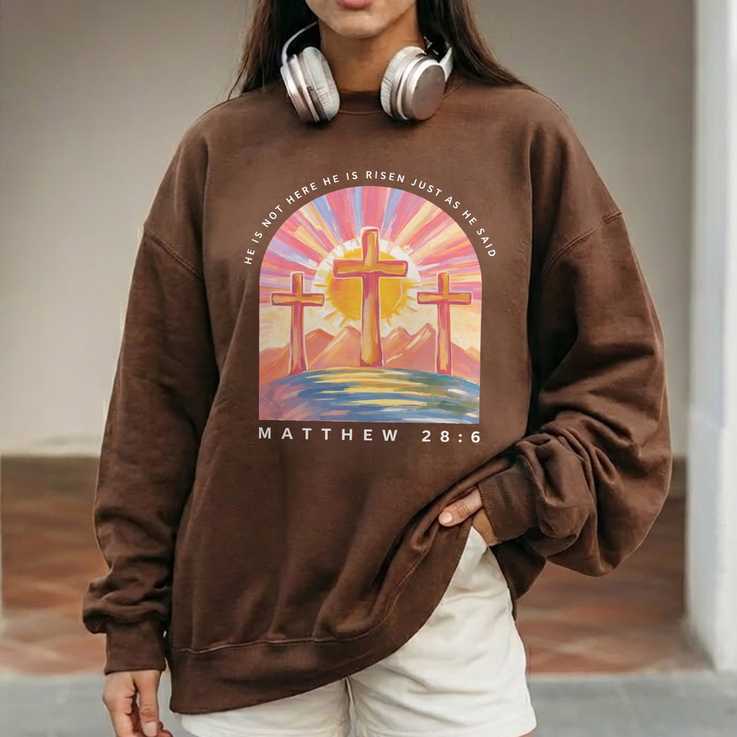 He Is Not Here Just As He Said – He is Risen – Unisex Tshirt / Hoodie / Sweatshirt