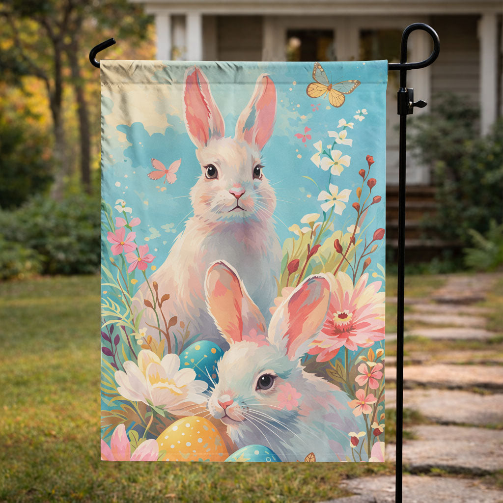 Easter Bunny Garden Flag – Celebrate Spring and New Beginnings