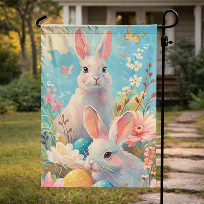 Easter Bunny Garden Flag – Celebrate Spring and New Beginnings