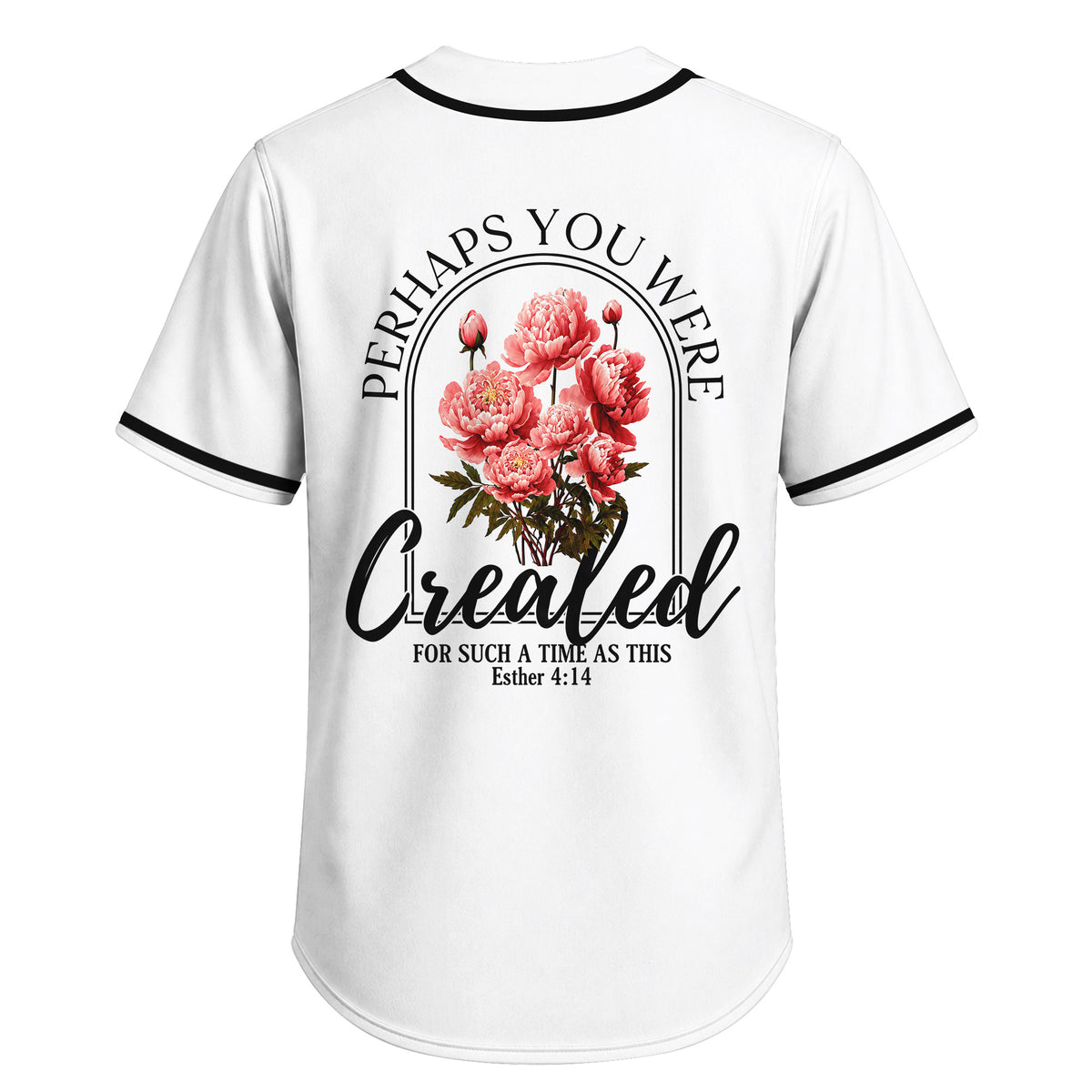 Created For Such A Time As This Christian Baseball Jersey