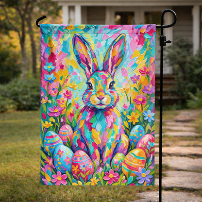 Easter Bunny Garden Flag