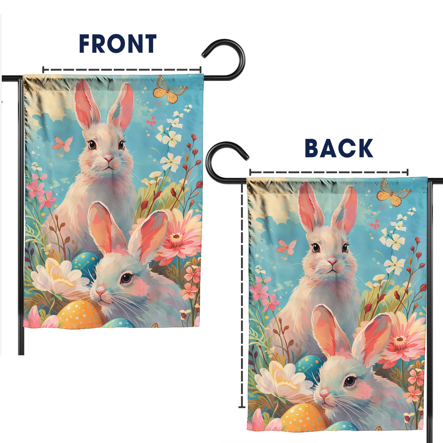 Easter Bunny Garden Flag – Celebrate Spring and New Beginnings