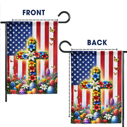 Easter Cross Flag – Celebrating Resurrection and Freedom