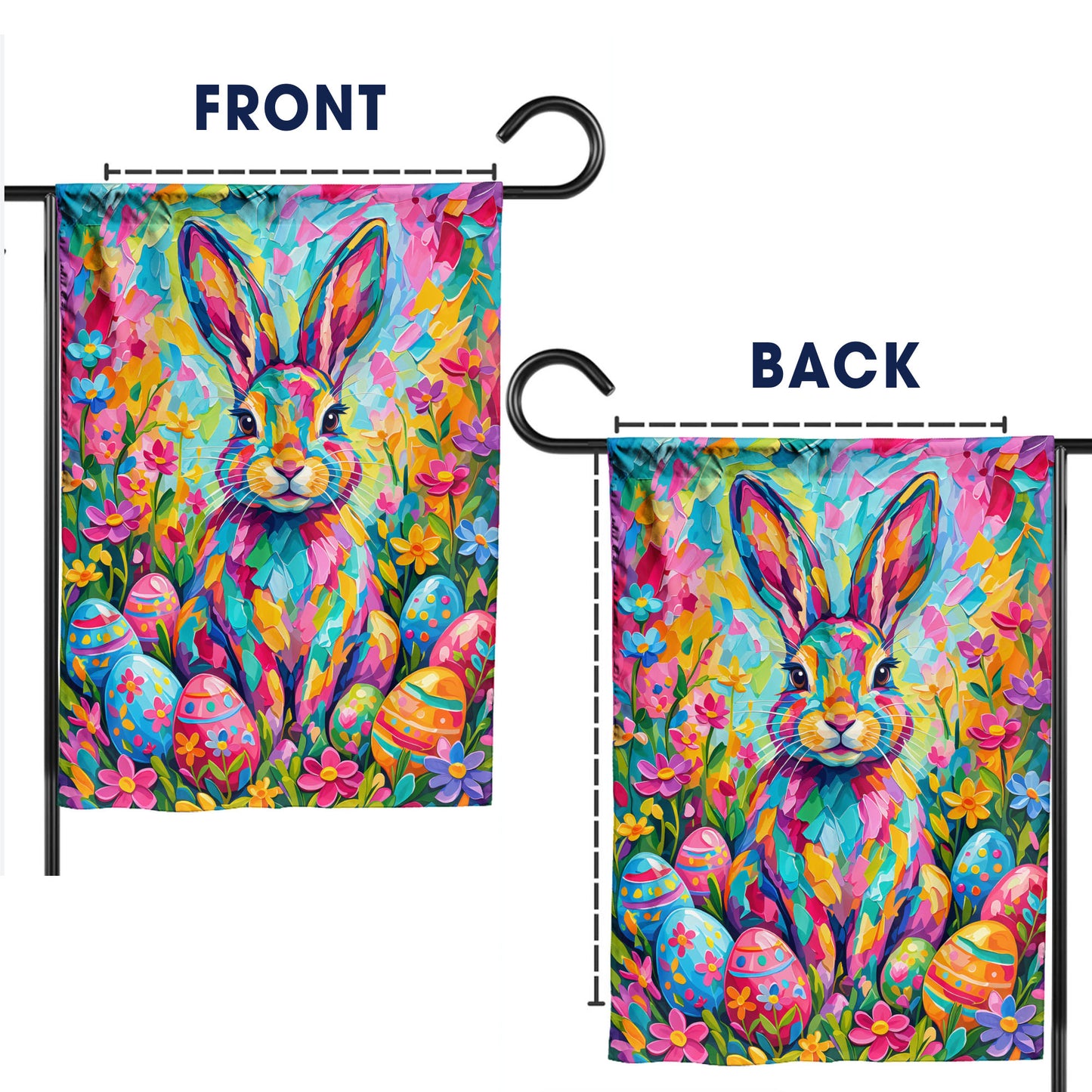 Easter Bunny Garden Flag