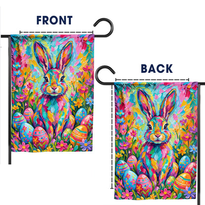 Easter Bunny Garden Flag