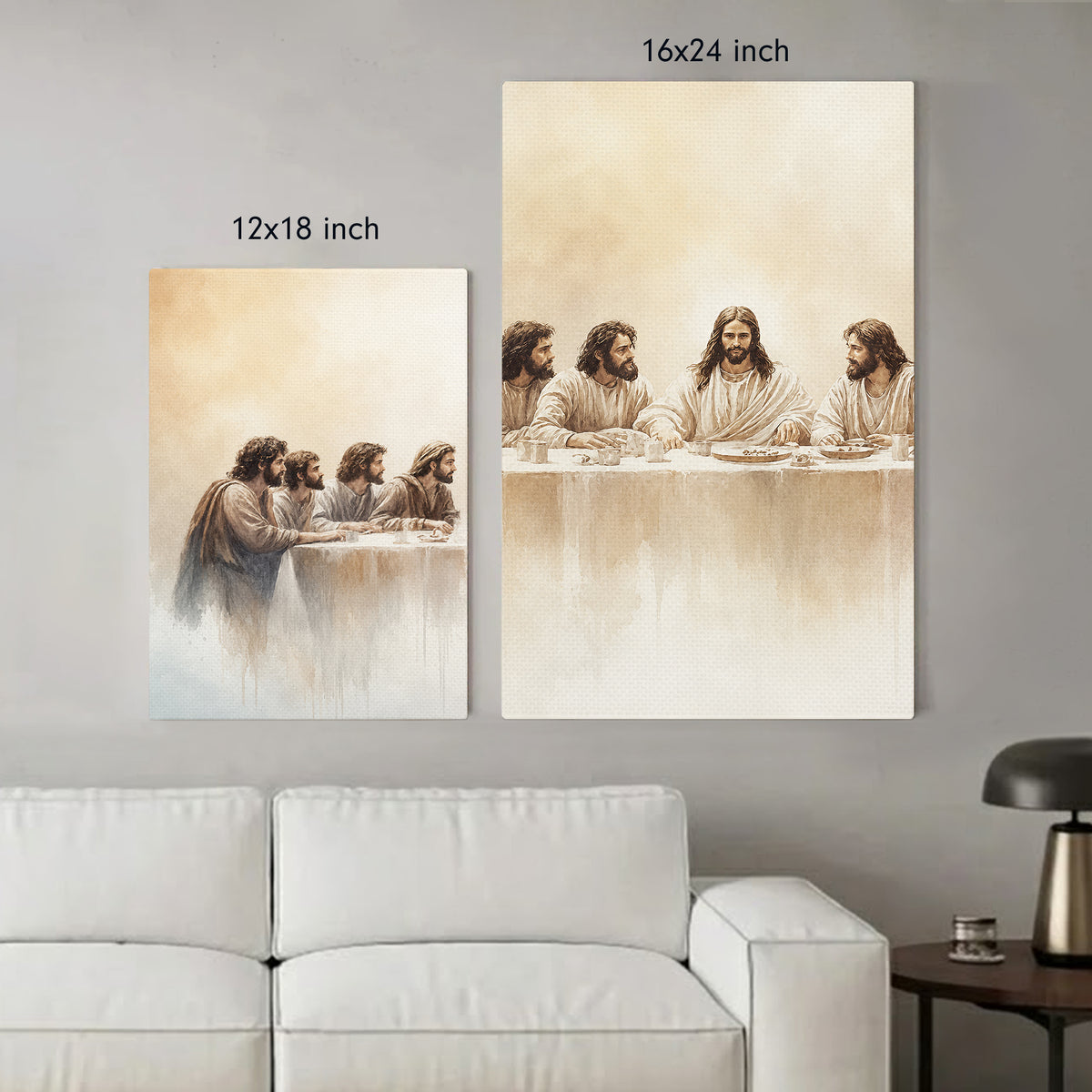 Vintage Last Supper 3-Piece Wall Art Poster/Canvas Set