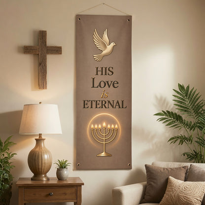 Christian Faith & Hope Banner Set – Elegant Religious Hanging Decor