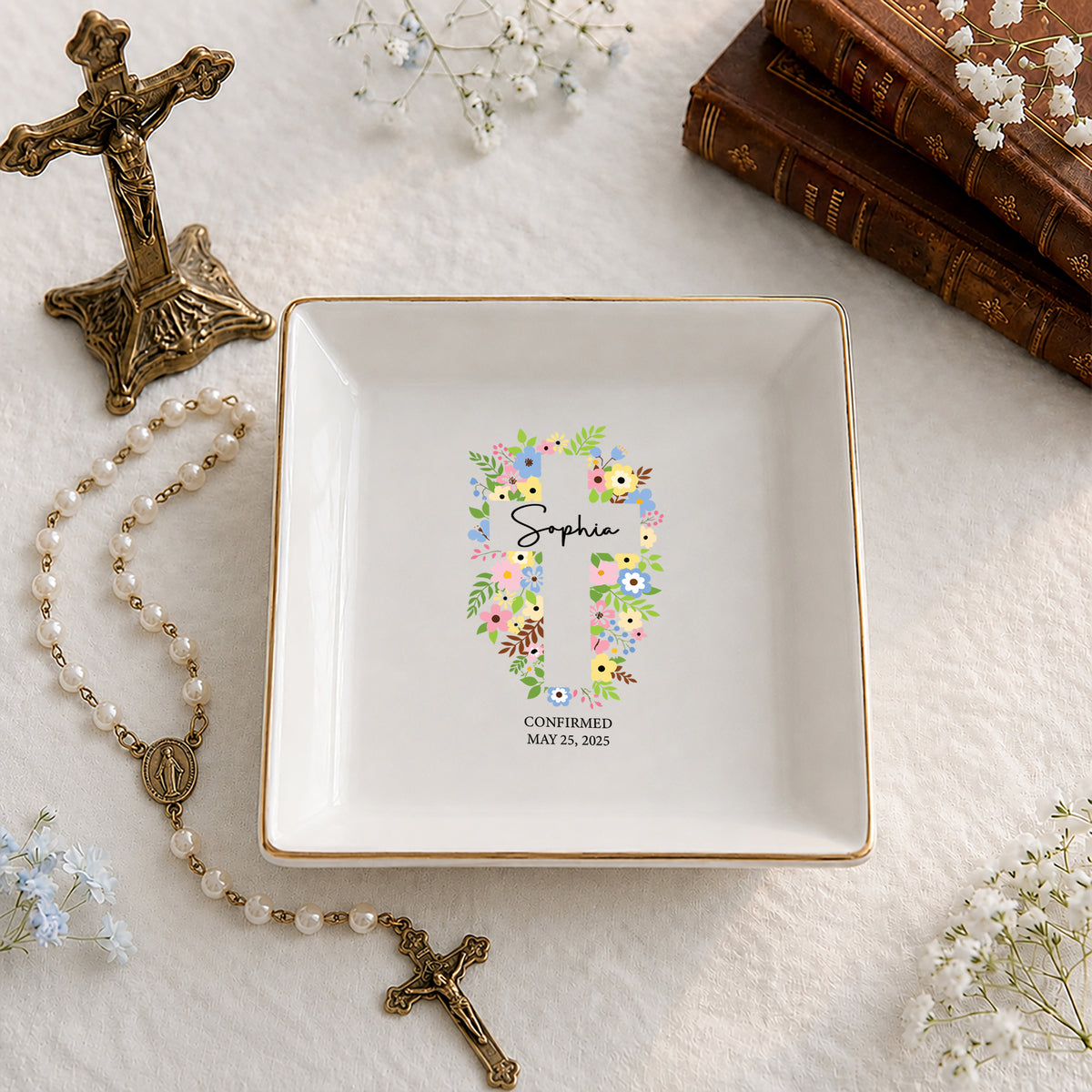 Floral Cross Confirmation
