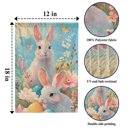 Easter Bunny Garden Flag – Celebrate Spring and New Beginnings