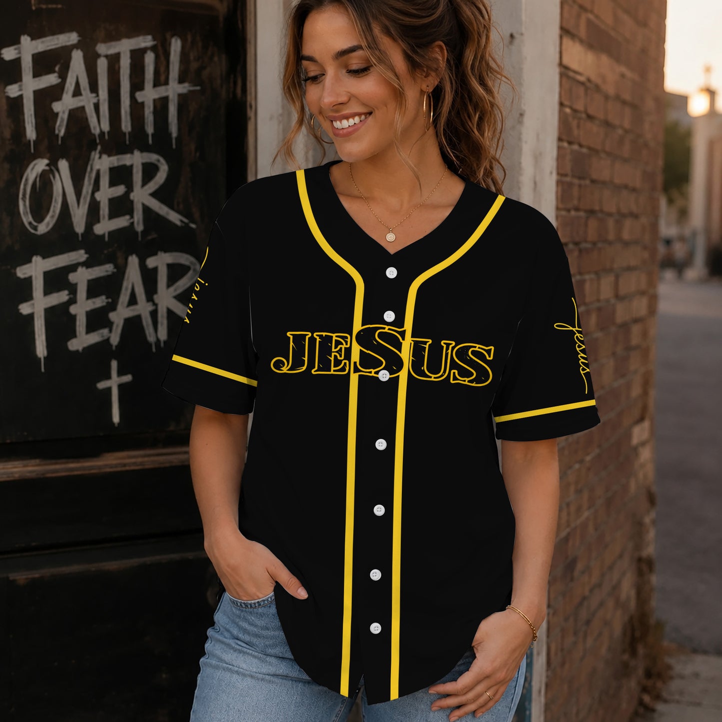 Jesus The Way The Truth The Life Christian Baseball Jersey