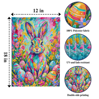Easter Bunny Garden Flag