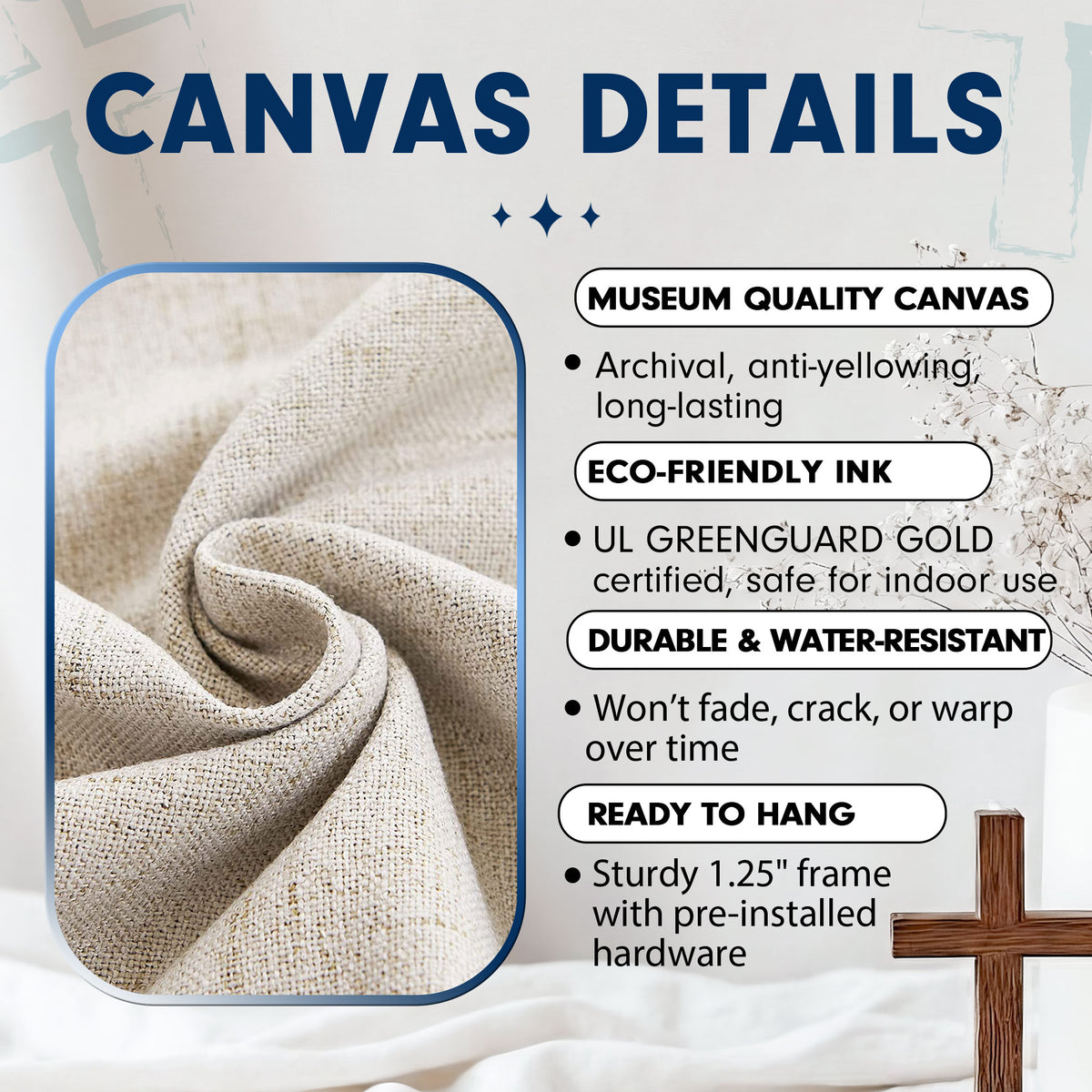 The Light, The Hand, The Walk – Jesus 3 Panel Poster/Canvas Set