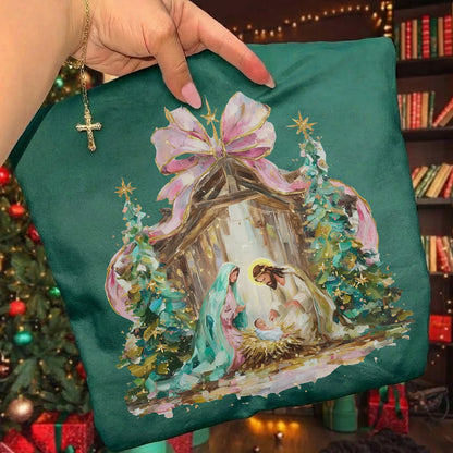 Retro Nativity Scene Christmas – Holy Family Art – Unisex Tshirt / Hoodie / Sweatshirt