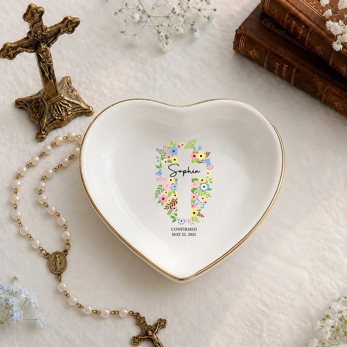 Floral Cross Confirmation