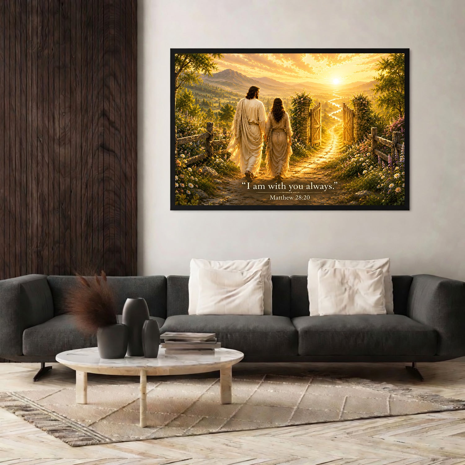 I Am With You Always Matthew 28:20 Christian Wall Art Poster/Canvas