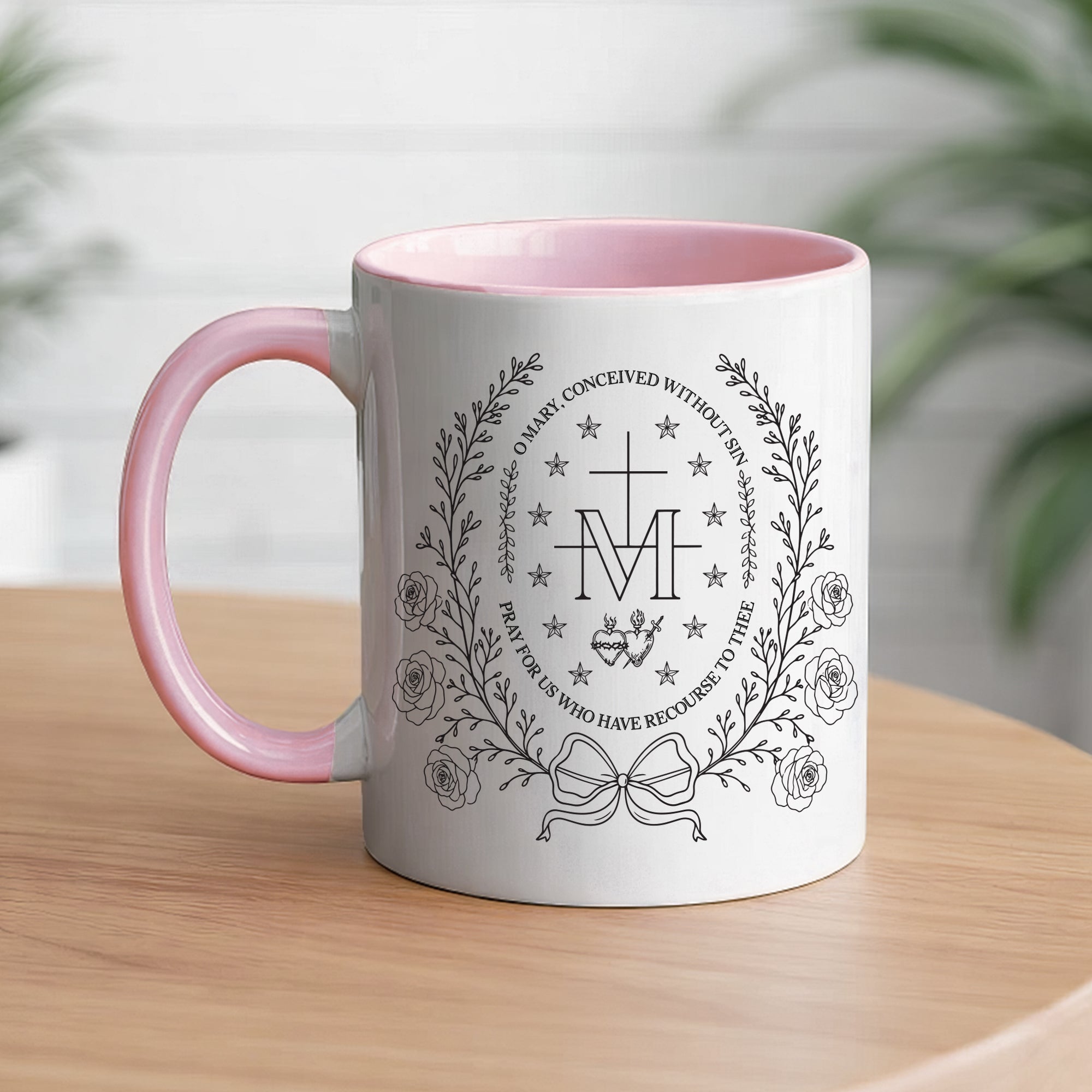 O Mary Conceived Without Sin Prayer Mug - Perfect Christian Gift, Prayer Mug, or Daily Inspiration