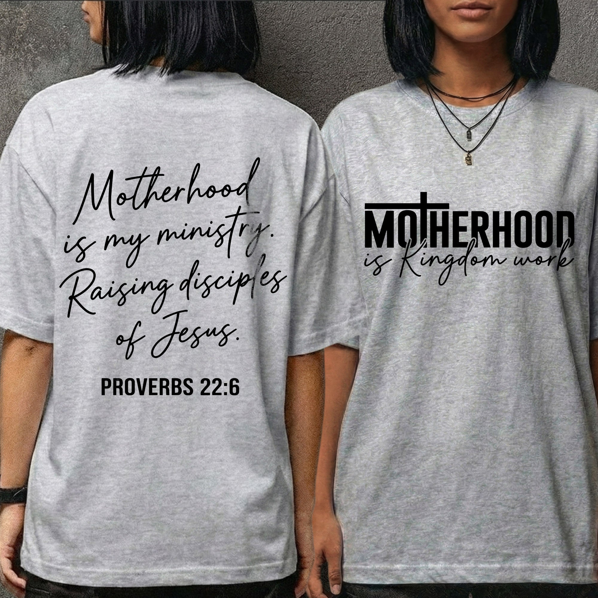 Motherhood Is My Ministry Christian – Proverbs 22:6 – Two Sides – She is Bless – Unisex Tshirt /Hoodie/Sweatshirt