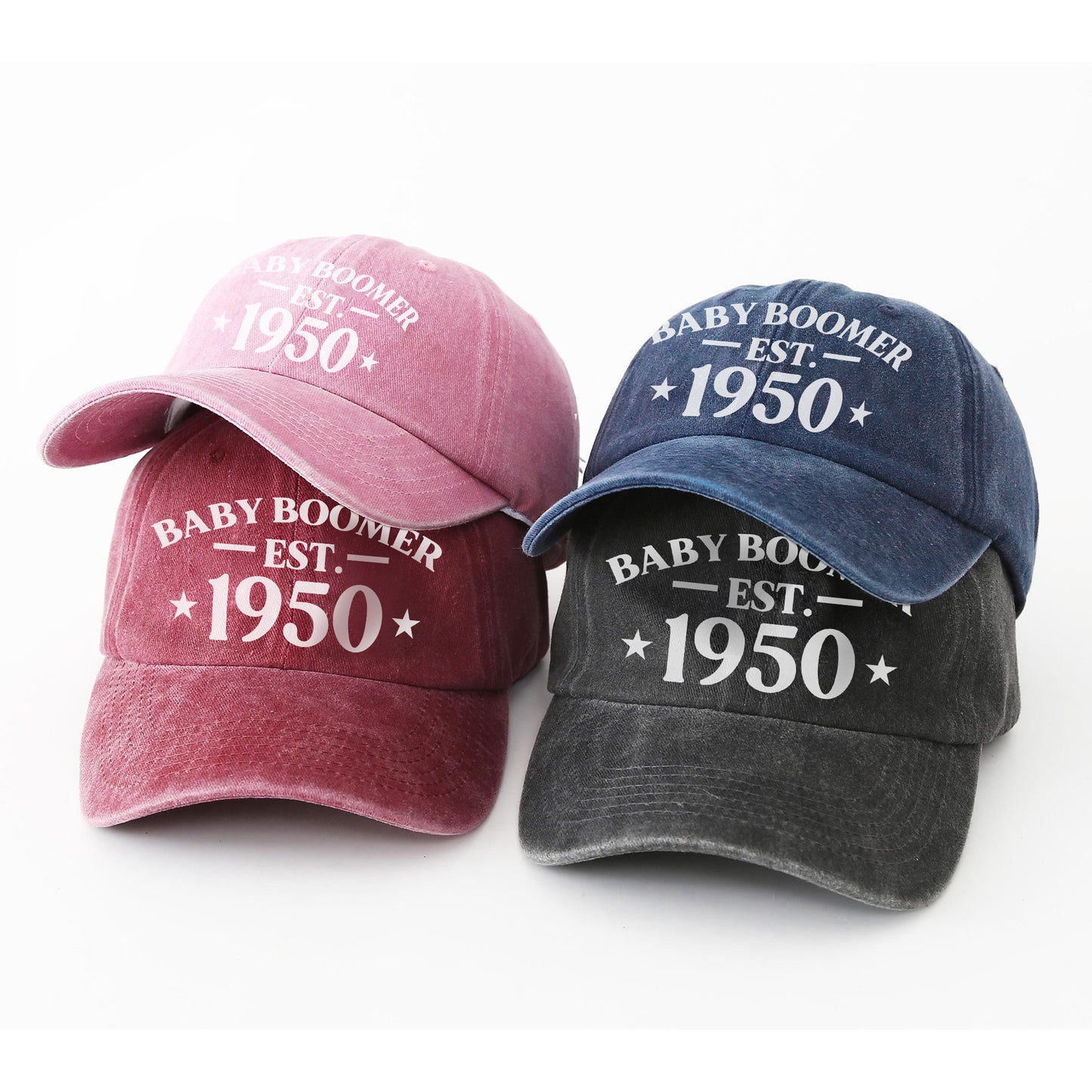 Baby Boomer Est. [Custom Year] Baseball Cap - Generational Pride