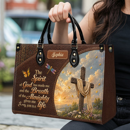 Personalized Spirit Of God Christian Handbag – Twill Faux Leather & PU Leather