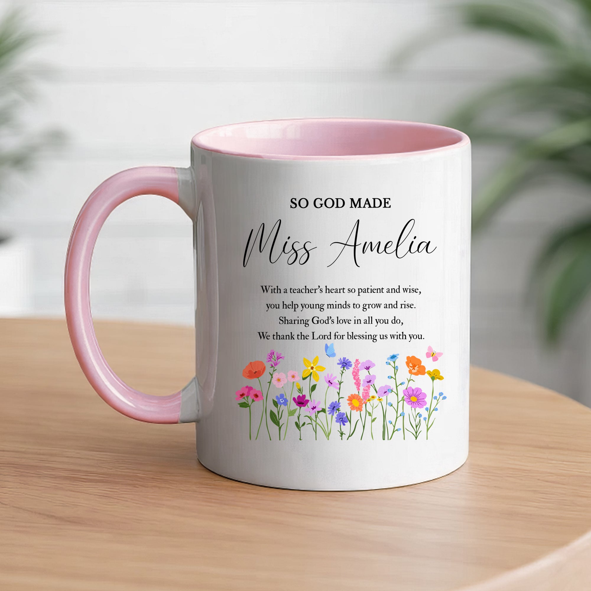Custom Name Teacher Mug – Appreciation Gift for Teachers