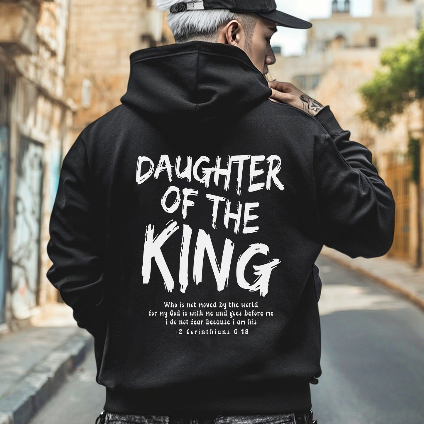Daughter of the King Christian T-Shirt with 2 Corinthians 6:18 | Faith Guided Life Apparel