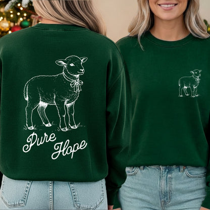 Pure Hope: The Gentle Lamb - Two Sides - Wild Animals - Unisex Tshirt / Hoodie / Sweatshirt