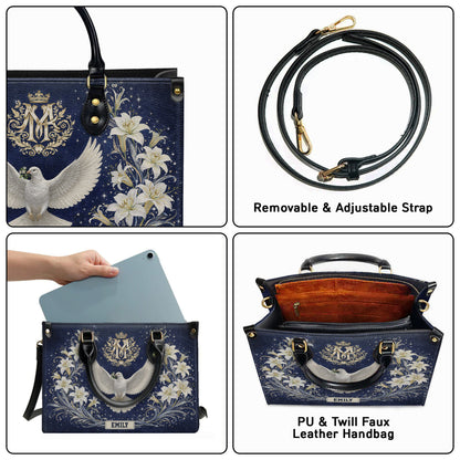 Personalized Holy Spirit Dove Christian Handbag – Twill Faux Leather & PU Leather