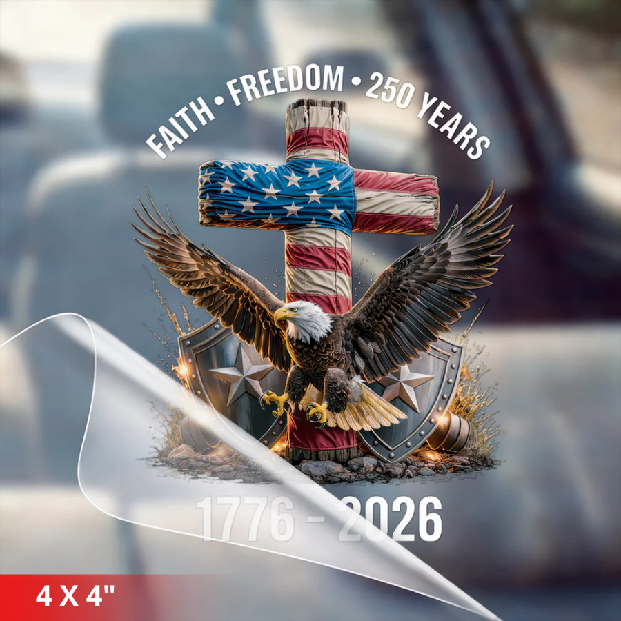 [NEW] Christian Patriot Spirit – 250 Years of Faith & Freedom Decals