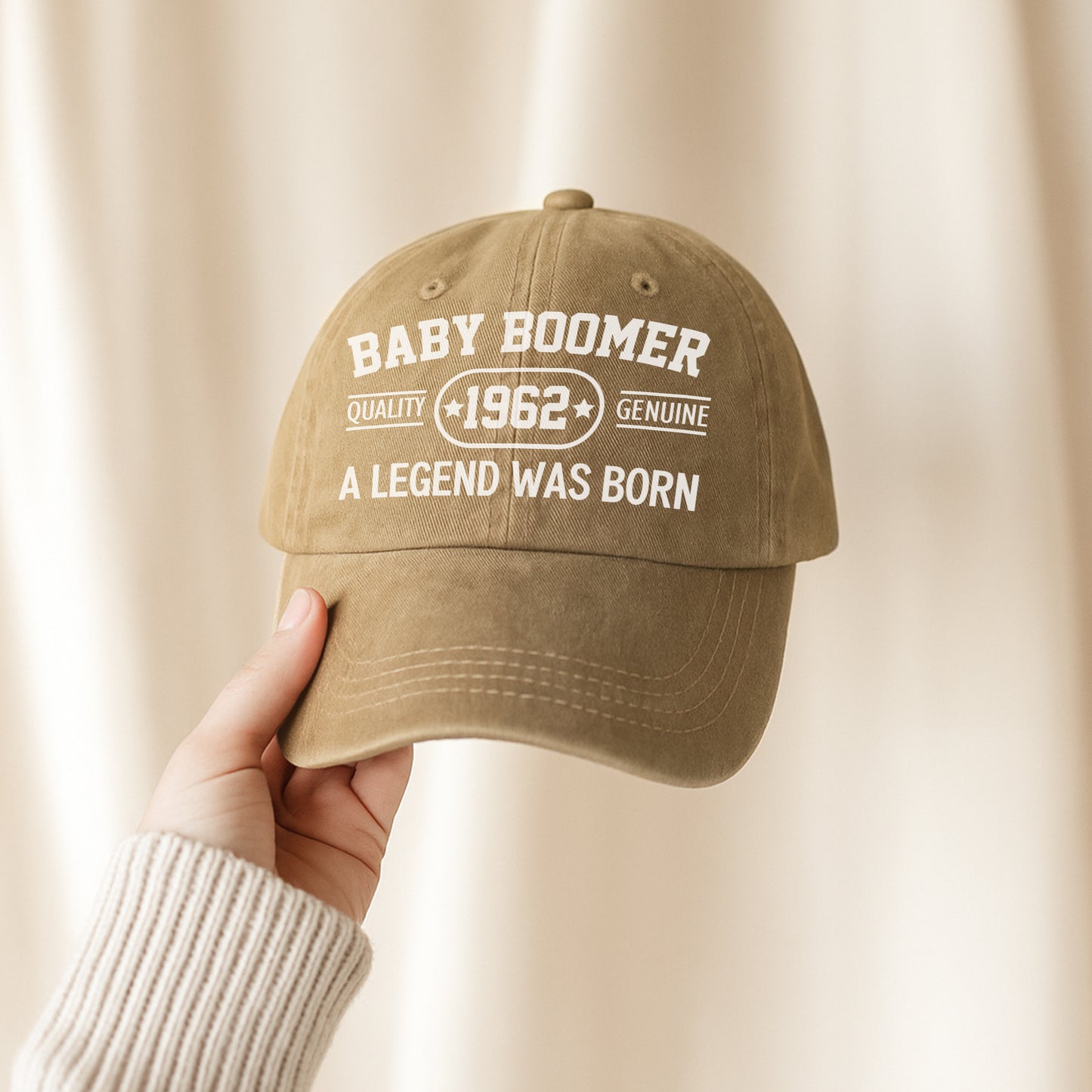 Baby Boomer Quality [Custom Year] Genuine A Legend Was Born Baseball Cap - Legendary Generation