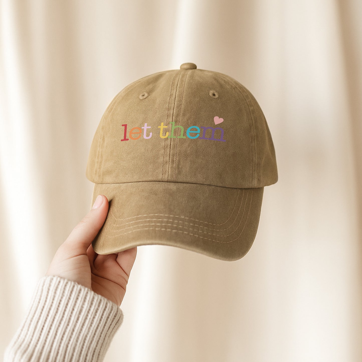 Let Them Baseball Cap - Rainbow Love & Acceptance Hat