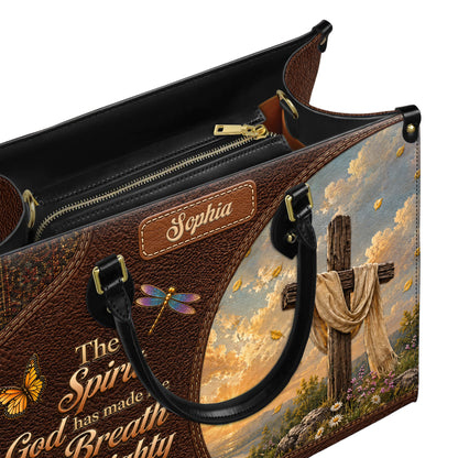 Personalized Spirit Of God Christian Handbag – Twill Faux Leather & PU Leather