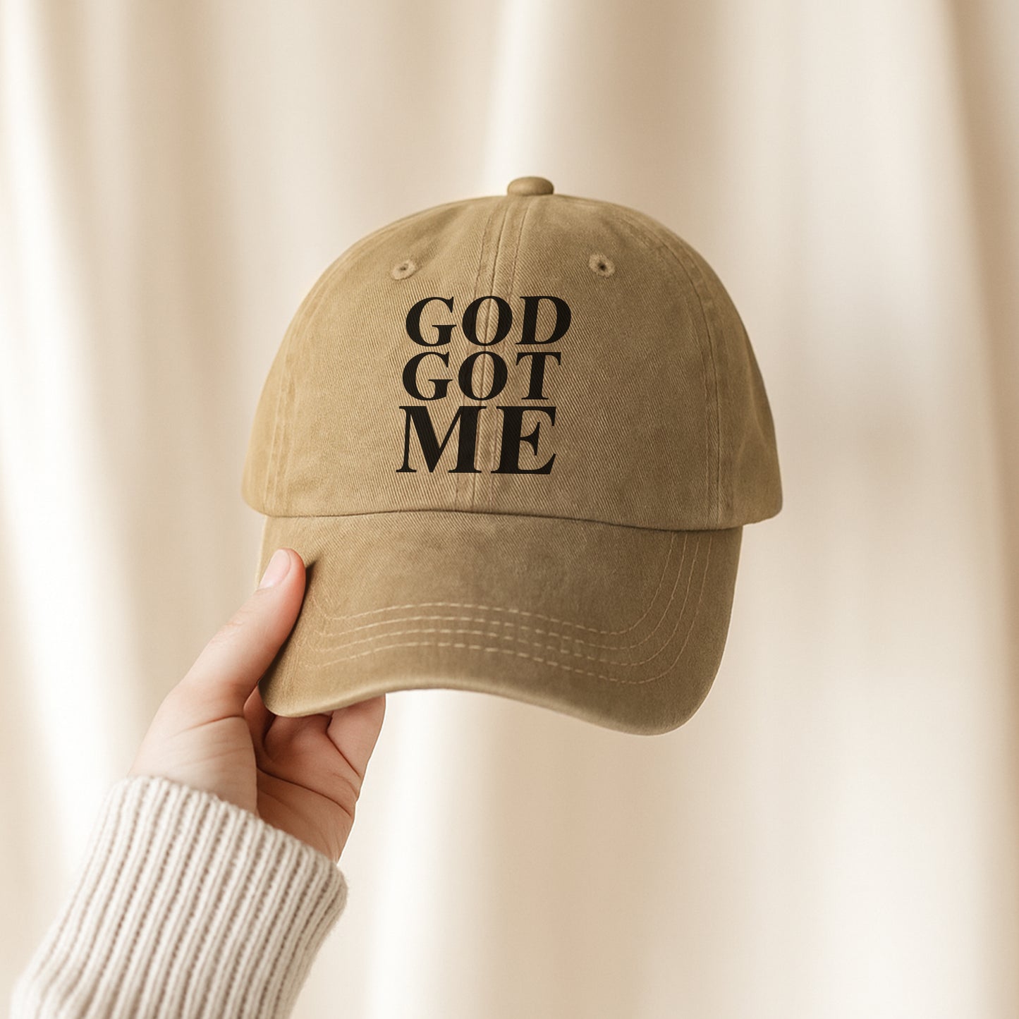 God Got Me Baseball Cap - Bold Christian Faith Hat