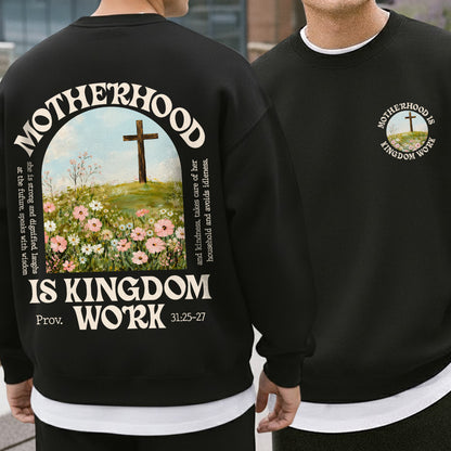 She Builds with Faith, Floral Cross Calling – Two Sides – She is Bless – Unisex Tshirt /Hoodie/Sweatshirt